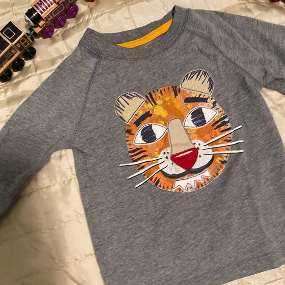 Tiger Face Applique Tee - Picture 2 of 2